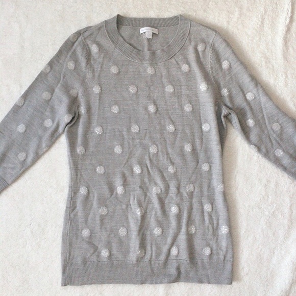 Silver Polka Dot Sweater - Picture 2 of 4